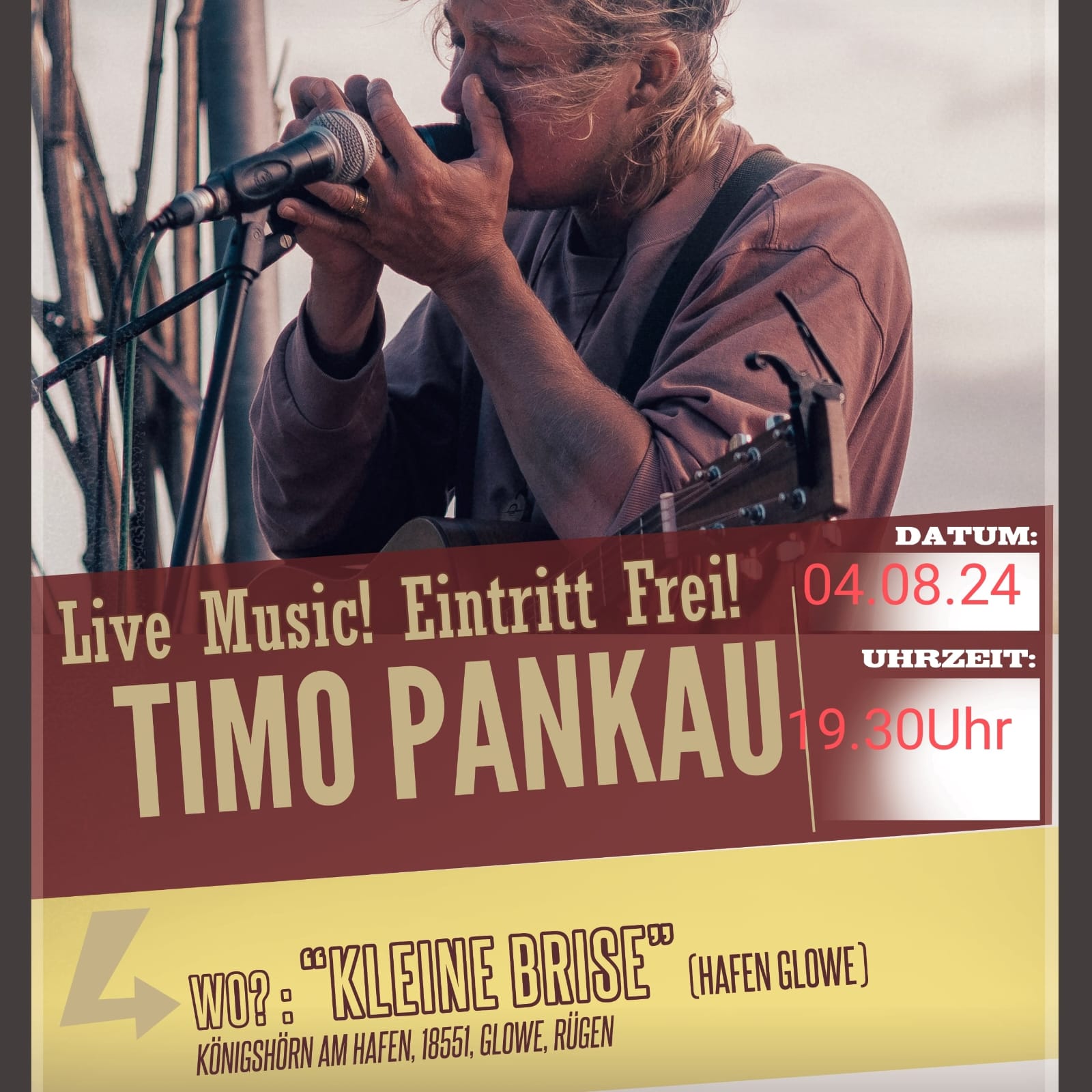 Mehr über den Artikel erfahren LIVEMUSIK MIT TIMO PANKAU