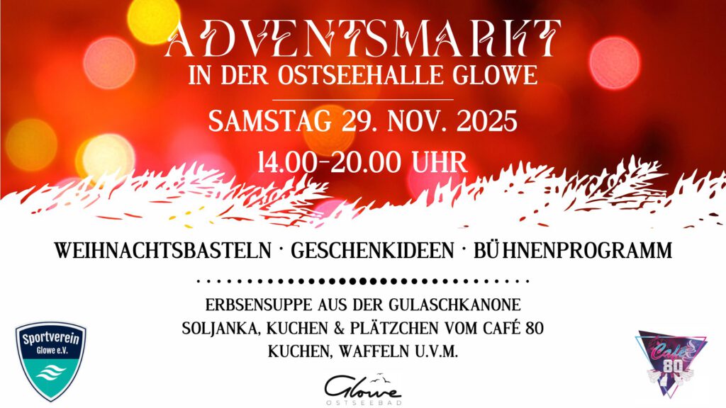 ADVENTSMARKT IN DER OSTSEEHALLE GLOWE 1 Adventsmarktt Praesi | Sonne, Strand und Meer
