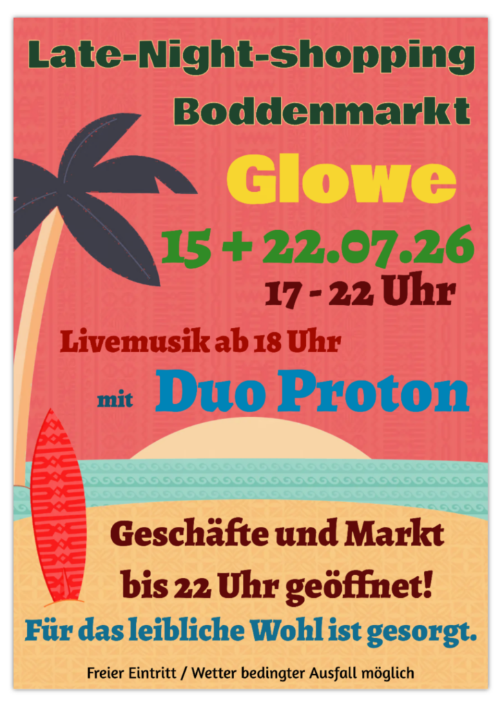 LATE-NIGHT-SHOPPING AUF DEM BODDEN-MARKT 1 LNS26 1 | Sonne, Strand und Meer