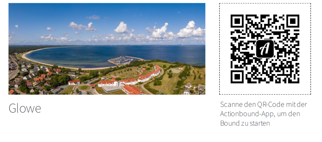 Actionbound 1 Glowe Bound QR Code | Sonne, Strand und Meer